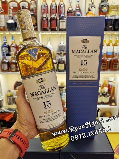 Rượu Macallan 15YO Triple Cask