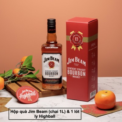 Rượu Jim Beam 1L - Hộp Đơn 2022