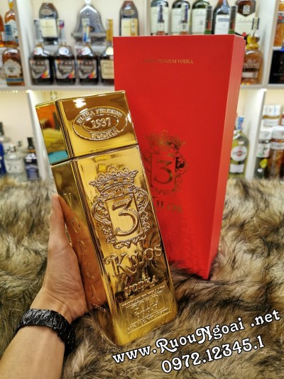 Rượu Vodka 3 Kilos Gold 750ml