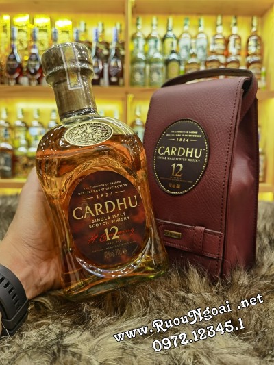 Rượu Cardhu 12YO Hộp Da